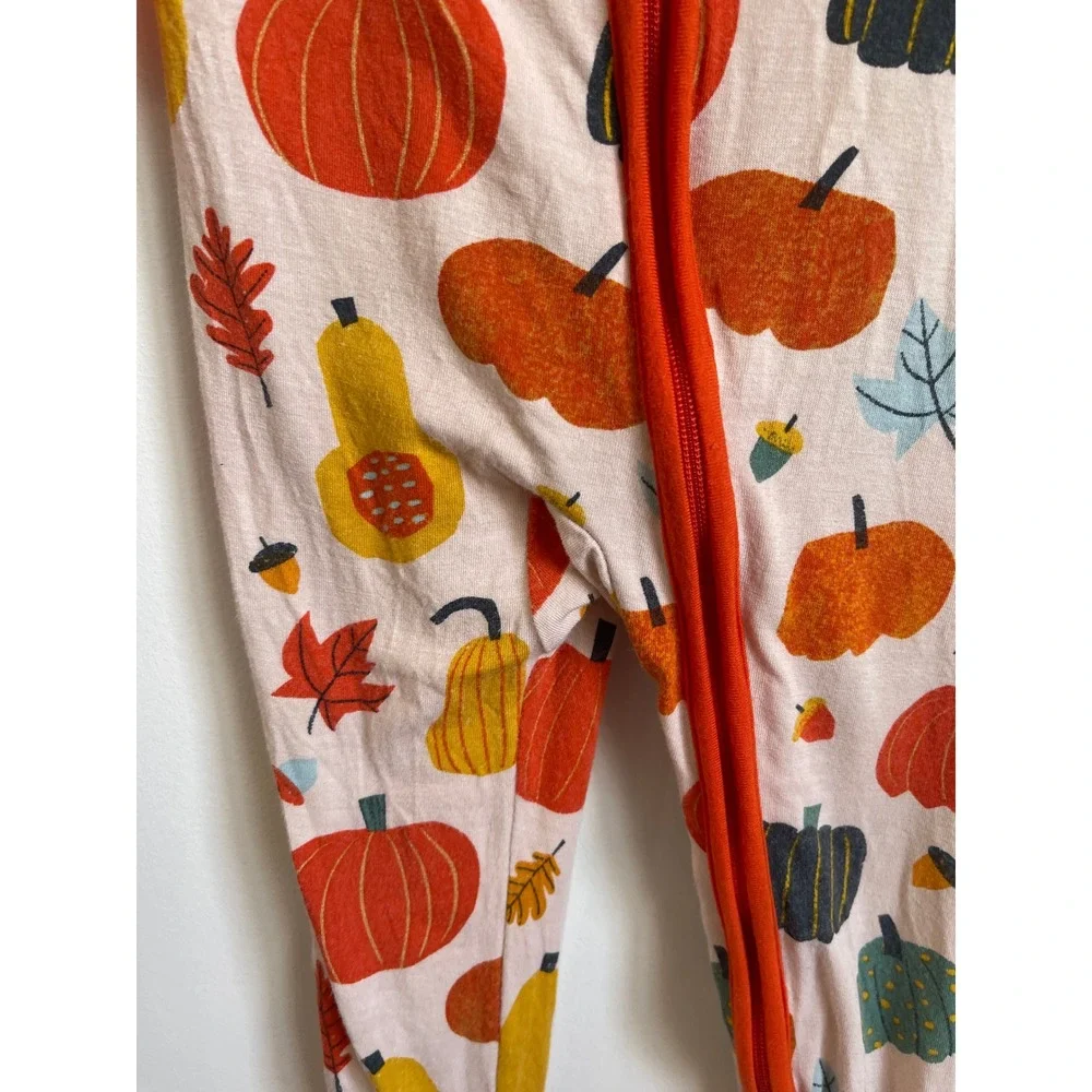 Little Sleepies Pumpkin Bamboo Zippy 6-12 Months